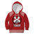 Tonga Rugby XIII Custom Kid Hoodie Mate Ma'a Tonga with Ngatu Pattern