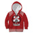 Tonga Rugby XIII Custom Kid Hoodie Mate Ma'a Tonga with Ngatu Pattern