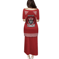 Tonga Rugby XIII Custom Puletasi Mate Ma'a Tonga with Ngatu Pattern LT9 - Polynesian Pride