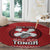 Tonga Rugby XIII Custom Round Carpet Mate Ma'a Tonga with Ngatu Pattern