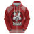 Tonga Rugby XIII Custom Zip Hoodie Mate Ma'a Tonga with Ngatu Pattern