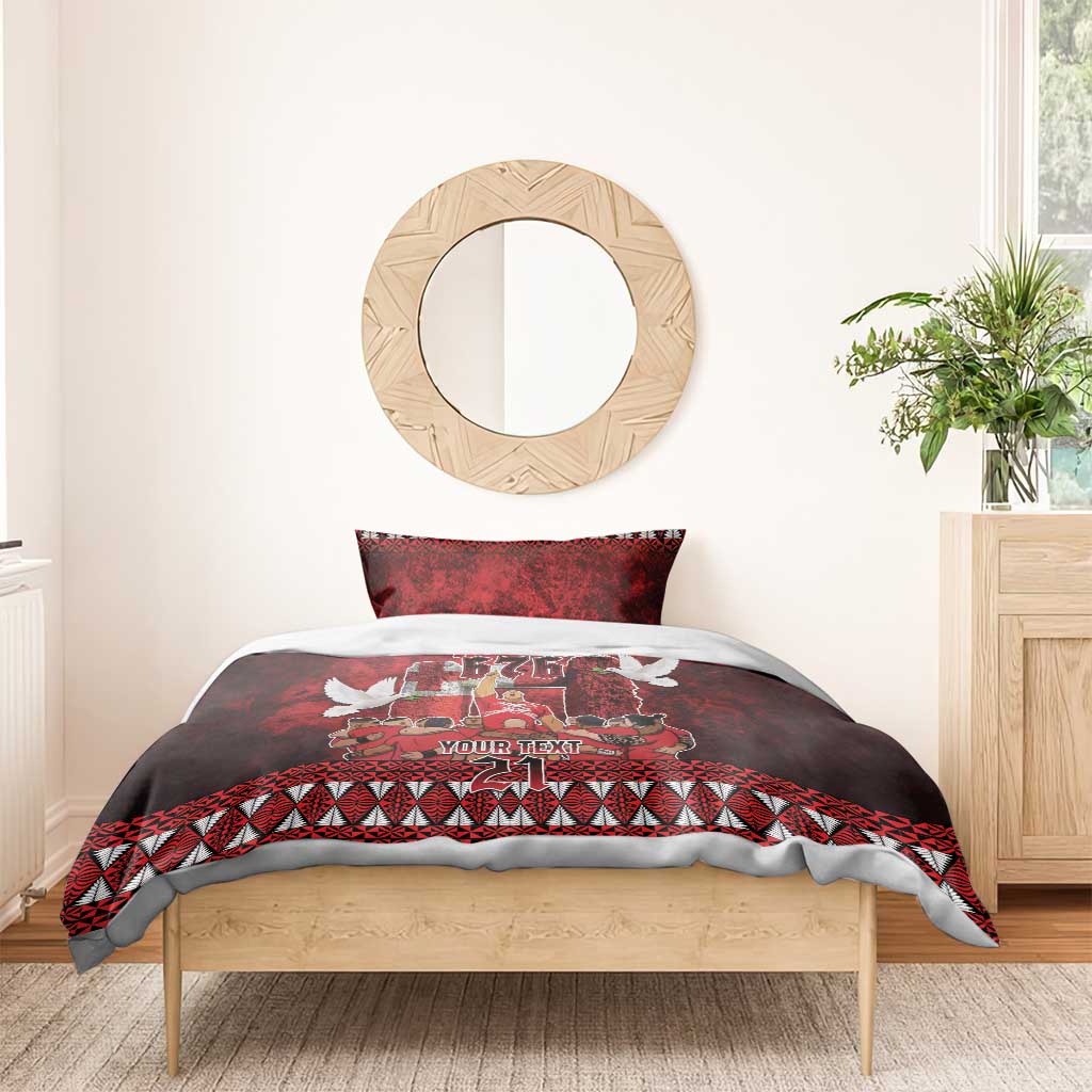 Custom Tonga 676 Haamonga a Maui Bedding Set Tongan Sipi Tau Unique Dance LT9 - Polynesian Pride