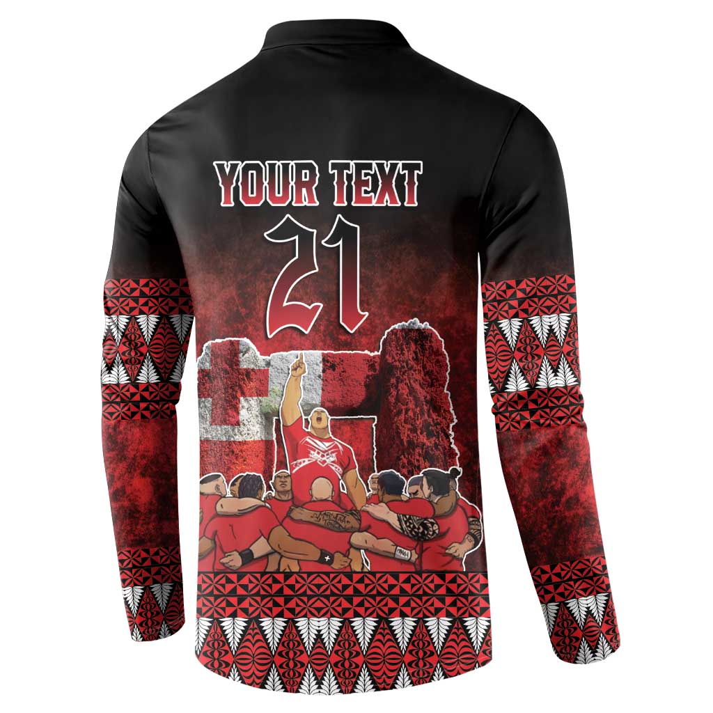 Custom Tonga 676 Haamonga a Maui Button Sweatshirt Tongan Sipi Tau Unique Dance LT9 - Polynesian Pride
