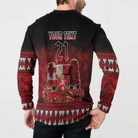 Custom Tonga 676 Haamonga a Maui Button Sweatshirt Tongan Sipi Tau Unique Dance LT9 - Polynesian Pride