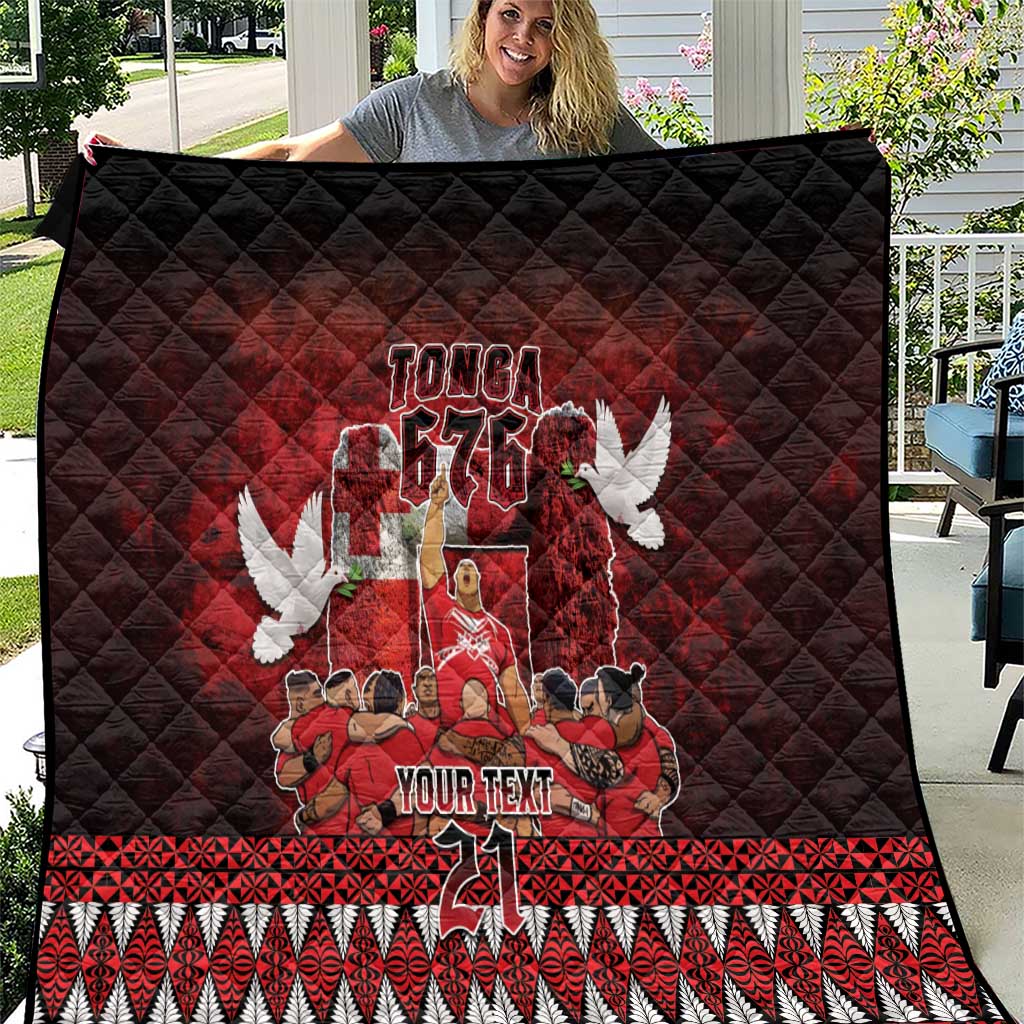 Custom Tonga 676 Haamonga a Maui Quilt Tongan Sipi Tau Unique Dance LT9 Red - Polynesian Pride