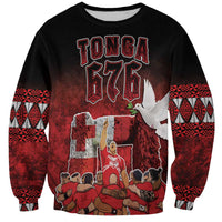 Custom Tonga 676 Haamonga a Maui Sweatshirt Tongan Sipi Tau Unique Dance LT9 Unisex Red - Polynesian Pride