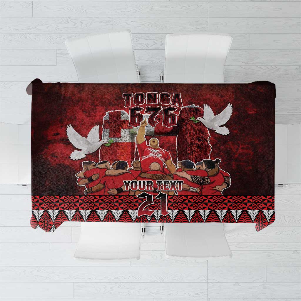 Custom Tonga 676 Haamonga a Maui Tablecloth Tongan Sipi Tau Unique Dance LT9 Red - Polynesian Pride