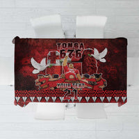 Custom Tonga 676 Haamonga a Maui Tablecloth Tongan Sipi Tau Unique Dance LT9 Red - Polynesian Pride