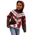 Custom Tonga XIII Rugby Tribal Tattoo Kid Hoodie Mate Ma'a Tonga Kupesi Ngatu Grunge Style