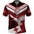 Custom Tonga XIII Rugby Tribal Tattoo Polo Shirt Mate Ma'a Tonga Kupesi Ngatu Grunge Style