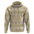 Pasifika Sataoa Pattern Simple Motif Hoodie Beige Tan LT9 Pullover Hoodie Beige Tan - Polynesian Pride