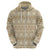 Pasifika Sataoa Pattern Simple Motif Hoodie Beige Tan LT9 - Polynesian Pride