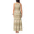 Pasifika Sataoa Pattern Simple Motif Tank Maxi Dress Beige Tan LT9 - Polynesian Pride