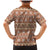 Pasifika Sataoa Pattern Simple Motif Family Matching Mermaid Dress and Hawaiian Shirt Brown Beige Tan LT9 - Polynesian Pride