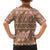 Pasifika Sataoa Pattern Simple Motif Hawaiian Shirt Brown Beige Tan LT9 - Polynesian Pride