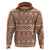 Pasifika Sataoa Pattern Simple Motif Hoodie Brown Beige Tan LT9 Pullover Hoodie Brown - Polynesian Pride