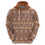 Pasifika Sataoa Pattern Simple Motif Hoodie Brown Beige Tan LT9 - Polynesian Pride