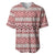 Pasifika Sataoa Pattern Simple Motif Baseball Jersey Cherry LT9 Cherry - Polynesian Pride