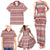 Pasifika Sataoa Pattern Simple Motif Family Matching Tank Maxi Dress and Hawaiian Shirt Cherry LT9 - Polynesian Pride