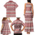 Pasifika Sataoa Pattern Simple Motif Family Matching Tank Maxi Dress and Hawaiian Shirt Cherry LT9 - Polynesian Pride