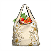 Pasifika Sataoa Pattern Plumeria Vintage Grocery Bag Beige Tan LT9 1-pack One Size Beige Tan - Polynesian Pride