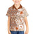 Pasifika Sataoa Pattern Plumeria Vintage Hawaiian Shirt Brown Beige Tan LT9 - Polynesian Pride