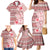 Pasifika Sataoa Pattern Plumeria Vintage Family Matching Mermaid Dress and Hawaiian Shirt Cherry LT9 - Polynesian Pride