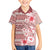 Pasifika Sataoa Pattern Plumeria Vintage Family Matching Short Sleeve Bodycon Dress and Hawaiian Shirt Cherry LT9 Son's Shirt Cherry - Polynesian Pride