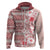 Pasifika Sataoa Pattern Plumeria Vintage Hoodie Cherry LT9 Zip Hoodie Cherry - Polynesian Pride