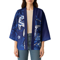 Personalized Hawaiian Maori Hammerhead Shark Kimono Polu Plumeria LT9 - Polynesian Pride