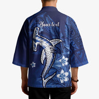 Personalized Hawaiian Maori Hammerhead Shark Kimono Polu Plumeria LT9 - Polynesian Pride