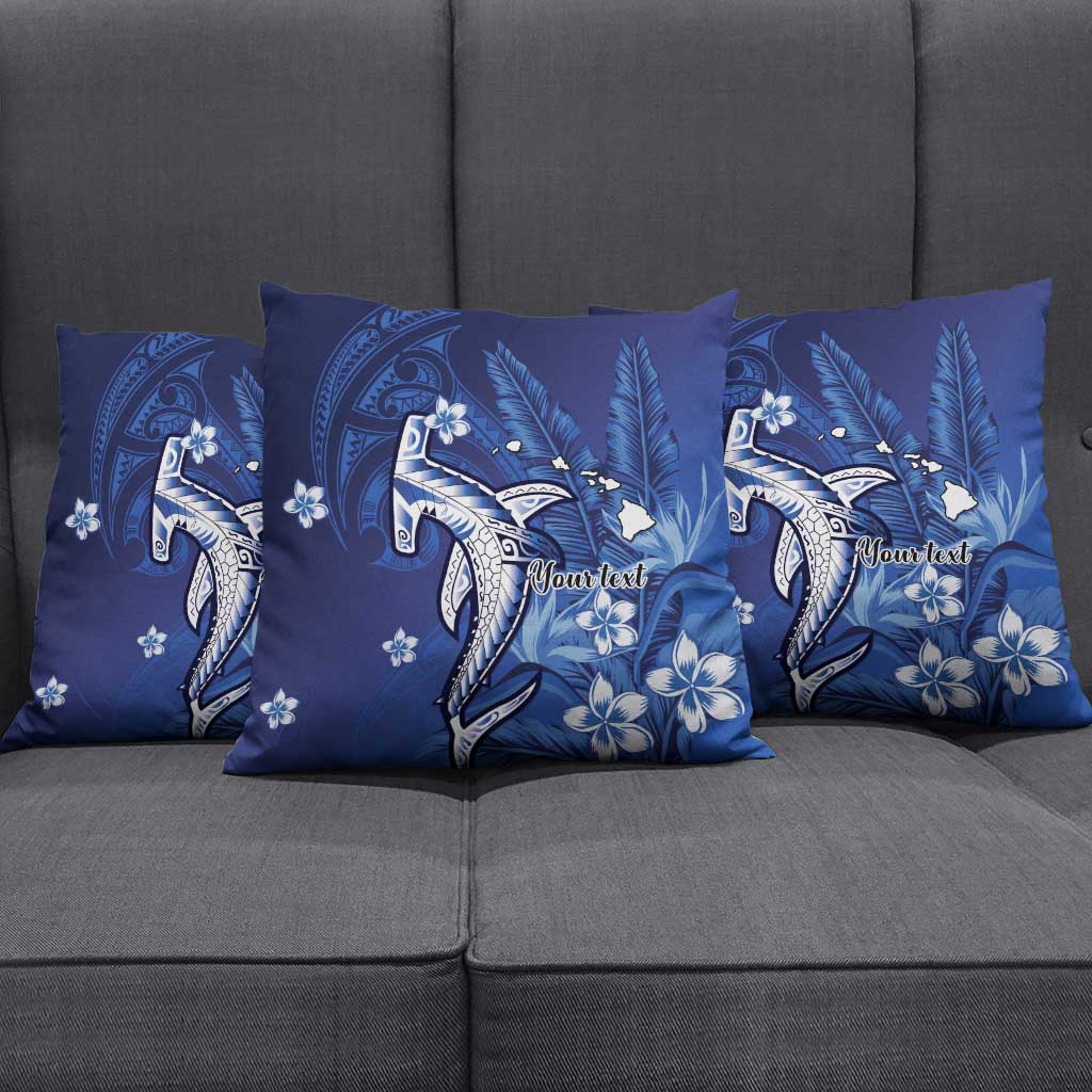 Personalized Hawaiian Maori Hammerhead Shark Pillow Cover Polu Plumeria LT9 - Polynesian Pride