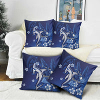 Personalized Hawaiian Maori Hammerhead Shark Pillow Cover Polu Plumeria LT9 - Polynesian Pride