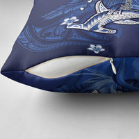 Personalized Hawaiian Maori Hammerhead Shark Pillow Cover Polu Plumeria LT9 - Polynesian Pride