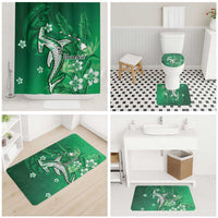 Personalized Hawaiian Maori Hammerhead Shark Bathroom Set Omaomao Plumeria LT9 - Polynesian Pride