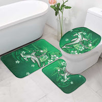 Personalized Hawaiian Maori Hammerhead Shark Bathroom Set Omaomao Plumeria LT9 - Polynesian Pride
