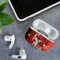 Personalized Hawaiian Maori Hammerhead Shark AirPods Case Ulaula Plumeria LT9 - Polynesian Pride