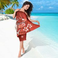 Personalized Hawaiian Maori Hammerhead Shark Sarong Ulaula Plumeria LT9 - Polynesian Pride