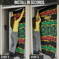 Vanuatu 46th Year Anniversary Door Cover 30 July 1980 Hibiscus Seamless Pattern LT9 - Polynesian Pride