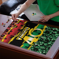 Vanuatu 46th Year Anniversary Puzzle 30 July 1980 Hibiscus Seamless Pattern LT9 - Polynesian Pride