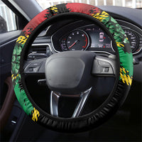 Vanuatu 46th Year Anniversary Steering Wheel Cover 30 July 1980 Hibiscus Seamless Pattern LT9 - Polynesian Pride