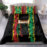 Vanuatu 46th Year Anniversary Bedding Set Tamtam Slit Drums Long God Yumi Stanap LT9 - Polynesian Pride
