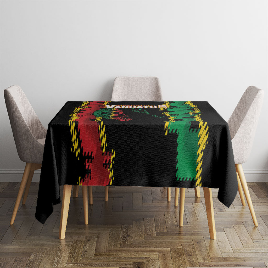 Vanuatu 46th Year Anniversary Tablecloth Tamtam Slit Drums Long God Yumi Stanap LT9 - Polynesian Pride