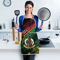 Vanuatu 46th Year Anniversary Apron Vintage Grunge Vanuatu Flag Heritage LT9 - Polynesian Pride
