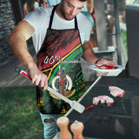 Vanuatu 46th Year Anniversary Apron Vintage Grunge Vanuatu Flag Heritage LT9 - Polynesian Pride