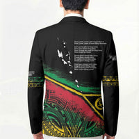 Vanuatu 46th Year Anniversary Blazer Vintage Grunge Vanuatu Flag Heritage LT9 - Polynesian Pride