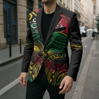 Vanuatu 46th Year Anniversary Blazer Vintage Grunge Vanuatu Flag Heritage LT9 - Polynesian Pride