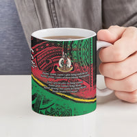 Vanuatu 46th Year Anniversary Ceramic Mug Vintage Grunge Vanuatu Flag Heritage LT9 - Polynesian Pride