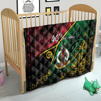 Vanuatu 46th Year Anniversary Quilt Vintage Grunge Vanuatu Flag Heritage LT9 - Polynesian Pride