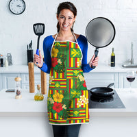 Hawaii Kanaka Maoli Hibiscus Apron Hawaiian Flag Motif LT9 - Polynesian Pride